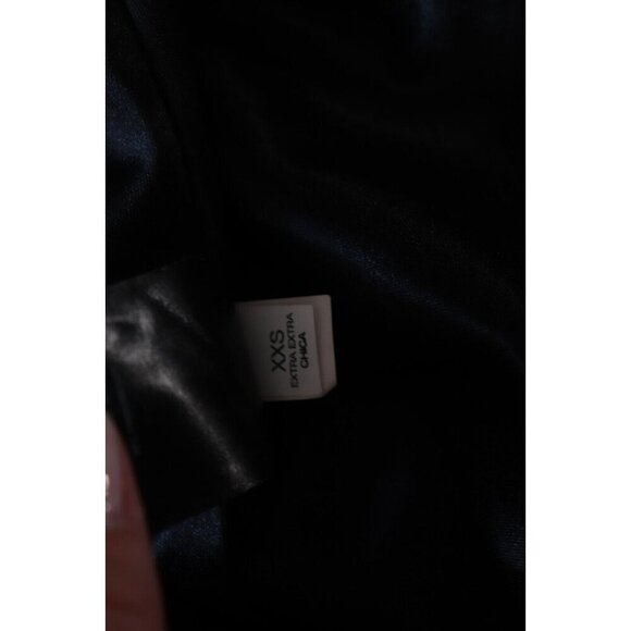 Bebe Women's XXS Black Tube Dress Floral Strapless Cocktail Summer Bodycon Midi - Picture 13 of 13